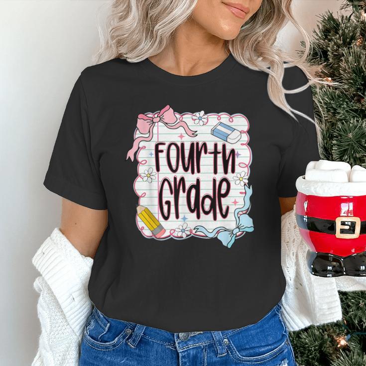 Fourth Grade Back To School For Girls Pink Notebook Unisex T-Shirt Fourth Grade Back To School For Girls Pink Notebook Unisex T-Shirt