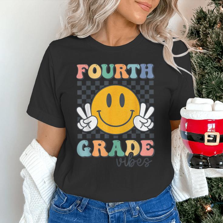 Fourth Grade Vibes Retro Smile Back To School 4th Grade Team Unisex T-Shirt Fourth Grade Vibes Retro Smile Back To School 4th Grade Team Unisex T-Shirt