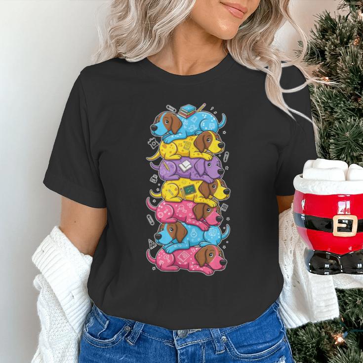 German Shorthaired Pointer Rainbow Back To School Boys Girls Unisex T-Shirt