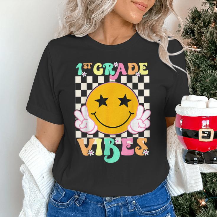 Girls 1st Grade Vibes Smile Face Back To School 1st Grade Unisex T-Shirt Girls 1st Grade Vibes Smile Face Back To School 1st Grade Unisex T-Shirt