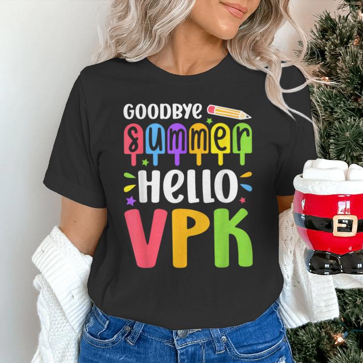 Goodbye Summer Hello VPK First Day Of VPK Back To School Unisex T-Shirt Goodbye Summer Hello VPK First Day Of VPK Back To School Unisex T-Shirt
