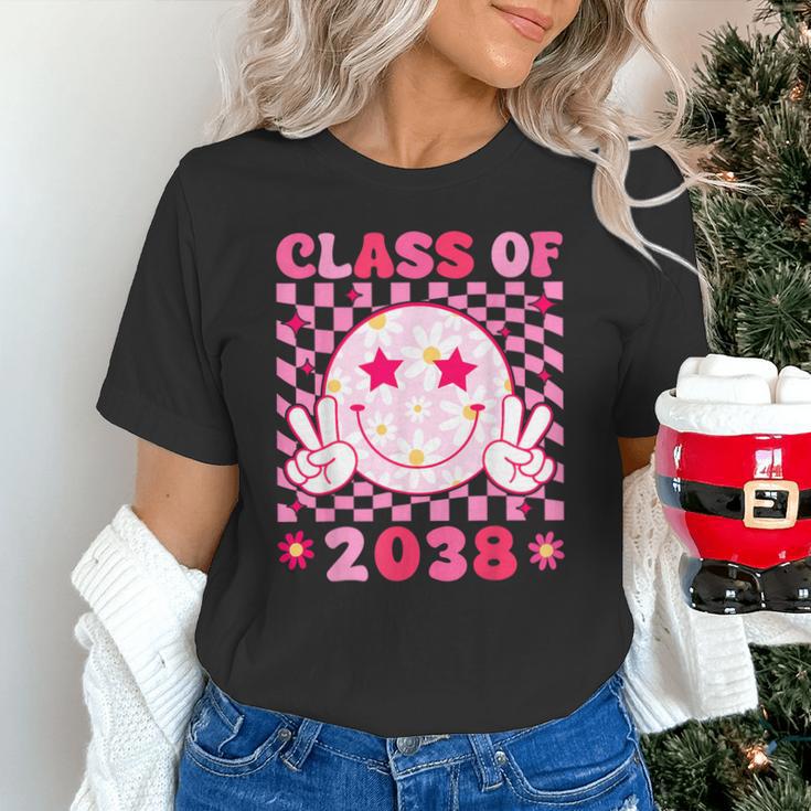 Groovy Class Of 2038 Grow With Me Smile Face Back To School Unisex T-Shirt Groovy Class Of 2038 Grow With Me Smile Face Back To School Unisex T-Shirt