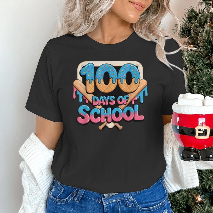 Happy 100 Days Of School Baseball Drip For Kids Teachers Unisex T-Shirt Happy 100 Days Of School Baseball Drip For Kids Teachers Unisex T-Shirt