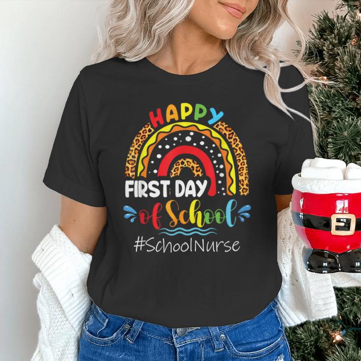 Happy First Day Of School Nurse Rainbow Back To School Unisex T-Shirt Happy First Day Of School Nurse Rainbow Back To School Unisex T-Shirt
