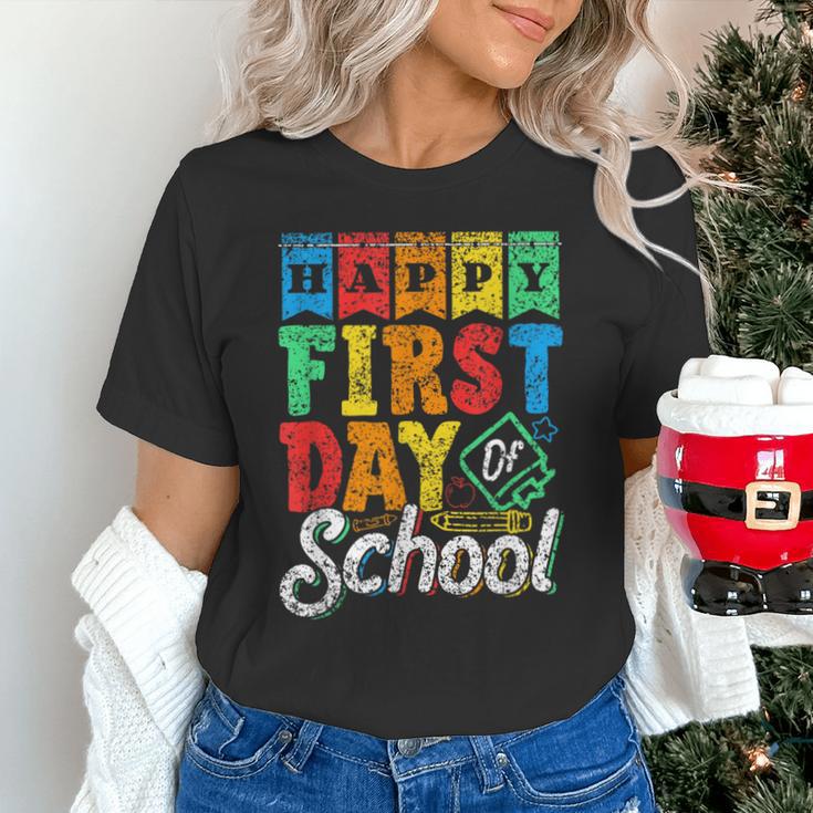 Happy First Day Of School Pupil Kids Grade Back To School 1 Unisex T-Shirt Happy First Day Of School Pupil Kids Grade Back To School 1 Unisex T-Shirt