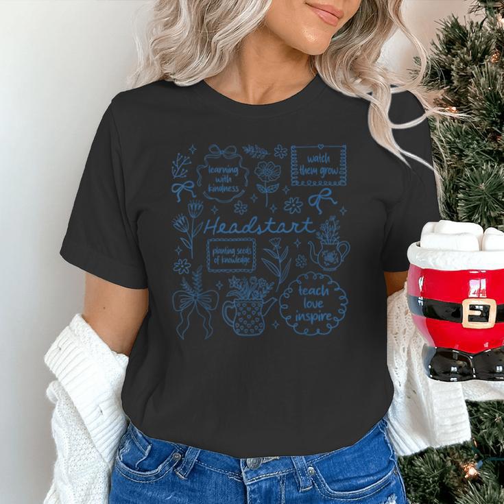 Headstart Love Inspire Teach Blue Bow Back To School Unisex T-Shirt Headstart Love Inspire Teach Blue Bow Back To School Unisex T-Shirt