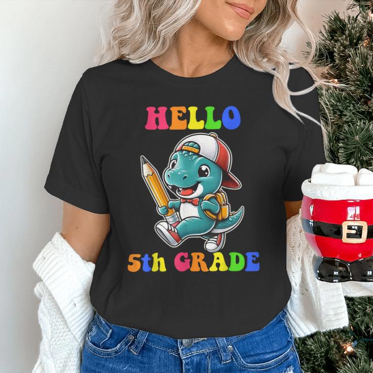 Hello 5th Grade Cute Dinosaur Back To School Boys Kids Girls Unisex T-Shirt Hello 5th Grade Cute Dinosaur Back To School Boys Kids Girls Unisex T-Shirt