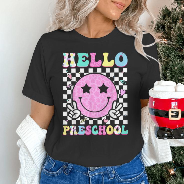 Hello Preschool Groovy Back To School Pre-K Team Girls Kids Unisex T-Shirt Hello Preschool Groovy Back To School Pre-K Team Girls Kids Unisex T-Shirt