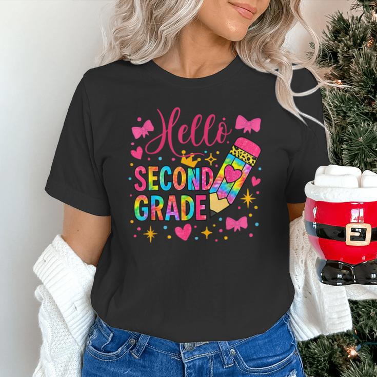 Hello Second Grade Colorful Pencil Tie Dye Back To School Unisex T-Shirt Hello Second Grade Colorful Pencil Tie Dye Back To School Unisex T-Shirt