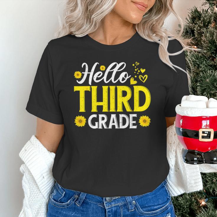 Hello Third Grade Sunflower 3rd Grade Vibes Back To School Unisex T-Shirt Hello Third Grade Sunflower 3rd Grade Vibes Back To School Unisex T-Shirt