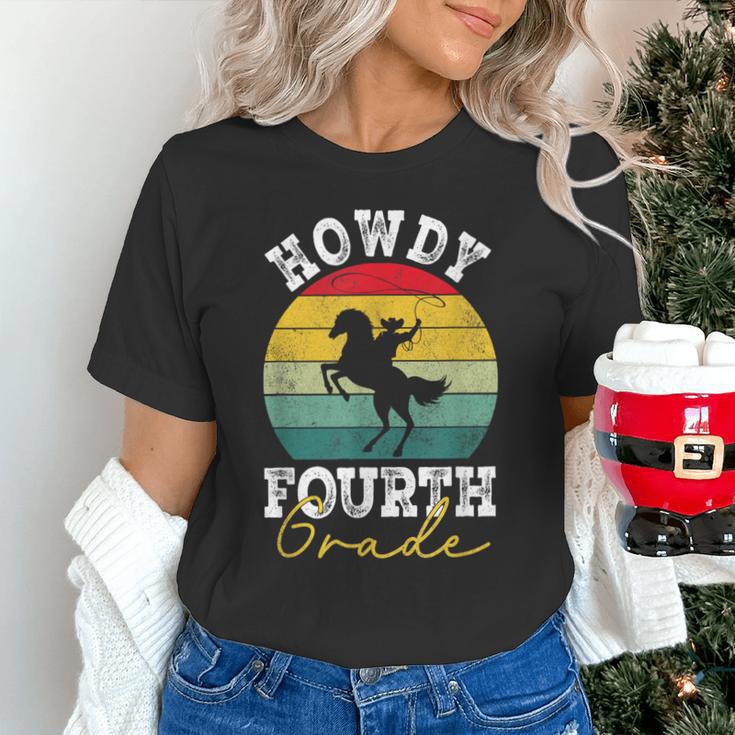 Howdy 4th Grade Cowboy Western Back To School Fourth Grade Unisex T-Shirt Howdy 4th Grade Cowboy Western Back To School Fourth Grade Unisex T-Shirt