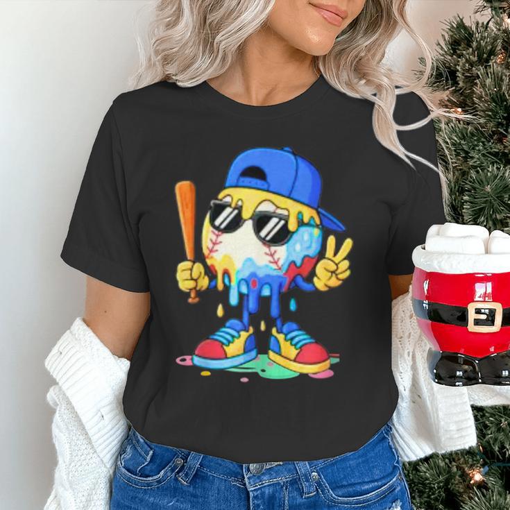 Ice Cream Baseball Drip Spots Sprinkle For Boys Youth Kids Unisex T-Shirt