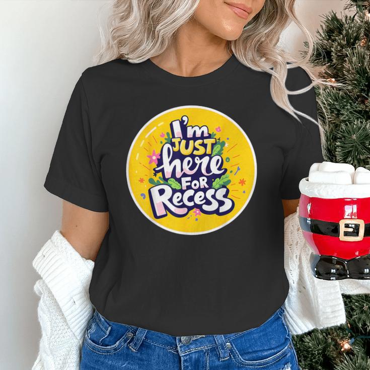 I'm Just Here For Recess Back To School Girl First Day Unisex T-Shirt I'm Just Here For Recess Back To School Girl First Day Unisex T-Shirt
