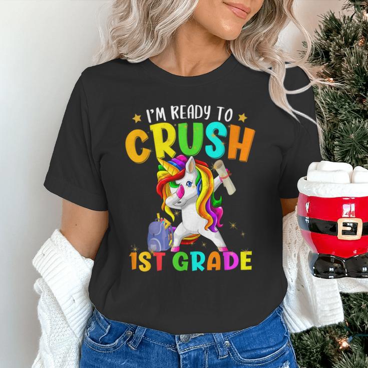 I'm Ready To Crush 1st Grade Dabbing Unicorn Back To School Unisex T-Shirt I'm Ready To Crush 1st Grade Dabbing Unicorn Back To School Unisex T-Shirt