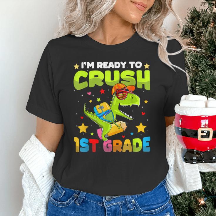 I'm Ready To Crush 1st Grade Dinosaurs Back To School Kids Unisex T-Shirt