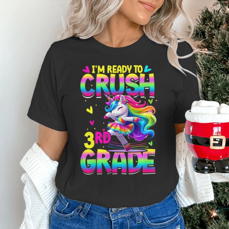 I'm Ready To Crush 3rd Grade Back To School Dancing Unicorn Unisex T-Shirt I'm Ready To Crush 3rd Grade Back To School Dancing Unicorn Unisex T-Shirt