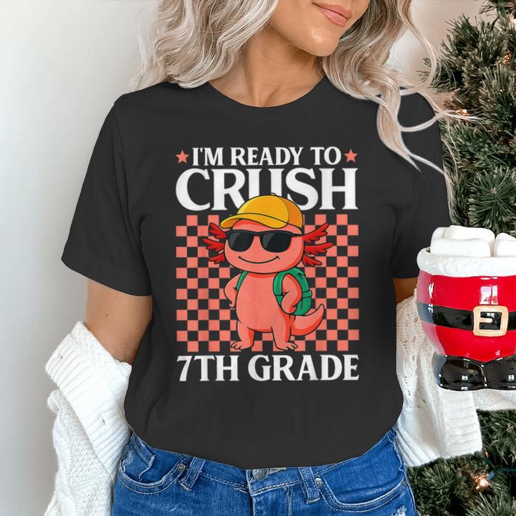 I'm Ready To Crush 7th Grade Axolotl Back To School Unisex T-Shirt I'm Ready To Crush 7th Grade Axolotl Back To School Unisex T-Shirt