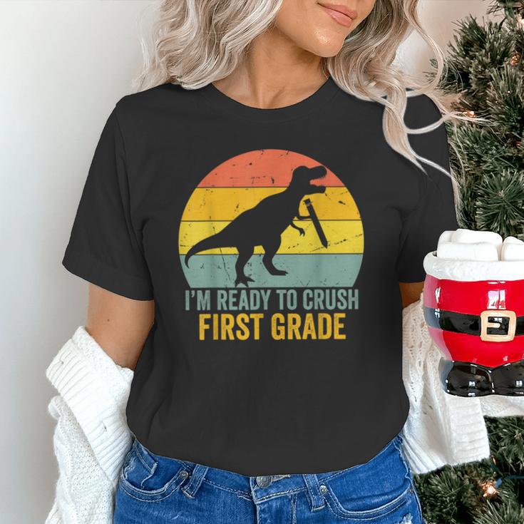 I'm Ready To Crush First Grade Dinosaur Back To School Kids Unisex T-Shirt