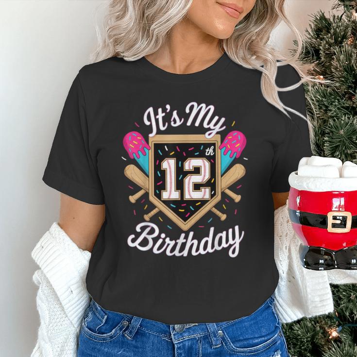 It's My 12th Birthday Baseball Fan Celebration Unisex T-Shirt