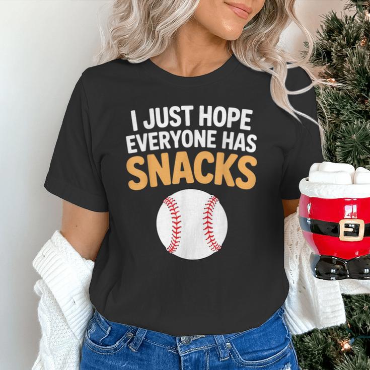 I Just Hope Everyone Has Snacks Baseball Game Day Fan Unisex T-Shirt I Just Hope Everyone Has Snacks Baseball Game Day Fan Unisex T-Shirt