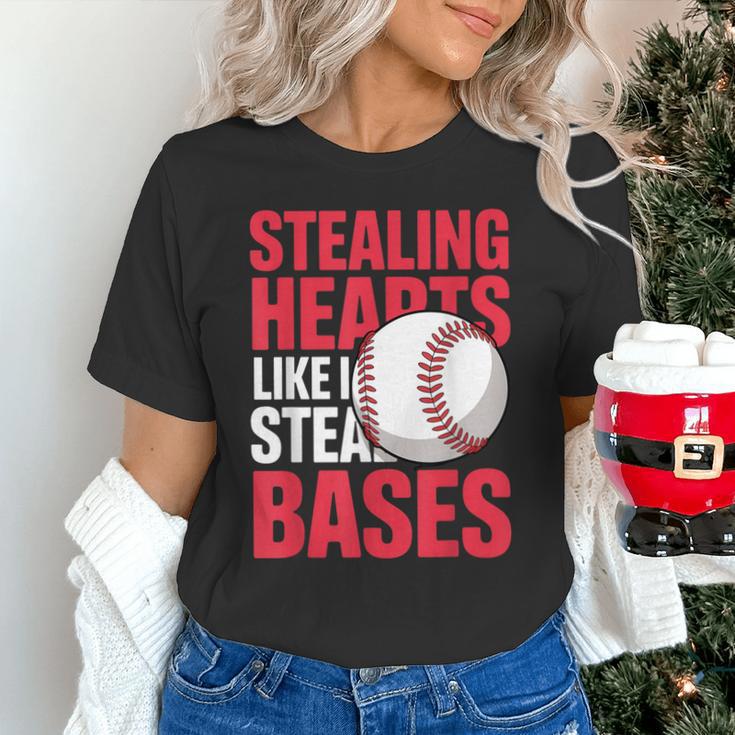 Kids Stealing Hearts Like I Steal Bases Cute Baseball Boys Unisex T-Shirt Kids Stealing Hearts Like I Steal Bases Cute Baseball Boys Unisex T-Shirt