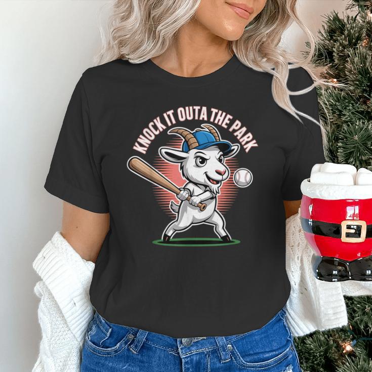 Knock It Outa The Park Baseball Goat Home Run Unisex T-Shirt Knock It Outa The Park Baseball Goat Home Run Unisex T-Shirt