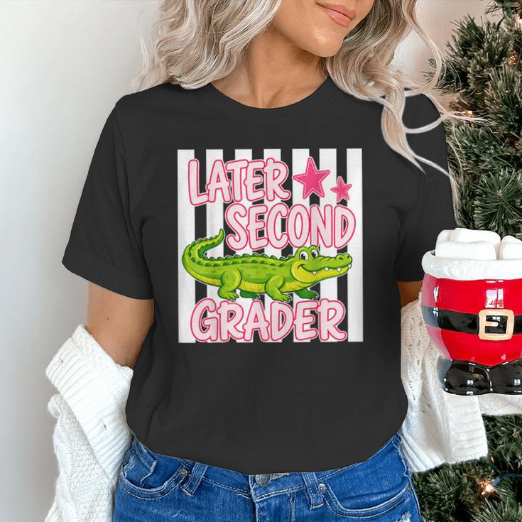 Later Second Grader Cute Alligator Back To School Graduation Unisex T-Shirt Later Second Grader Cute Alligator Back To School Graduation Unisex T-Shirt