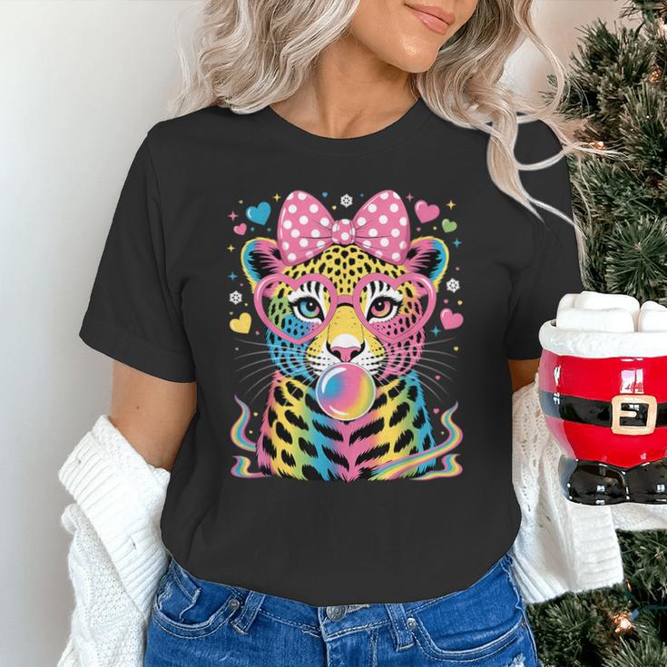 Leopard Glasses Blowing Bubble Gum Back To School Kids Unisex T-Shirt Leopard Glasses Blowing Bubble Gum Back To School Kids Unisex T-Shirt