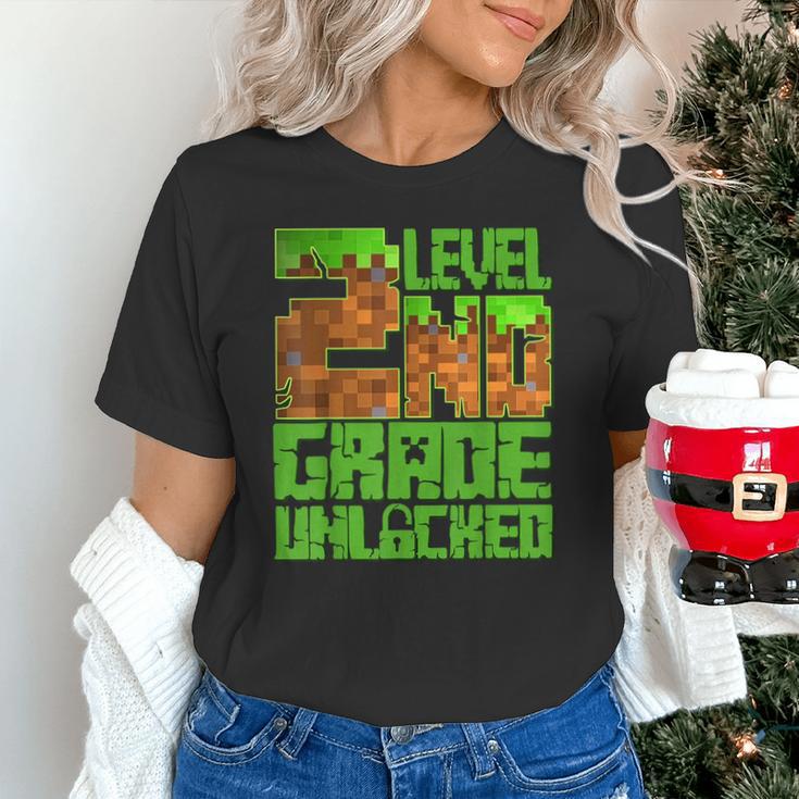 Level 2nd Grade Unlocked Game Pixel Kids Boy Back To School Unisex T-Shirt