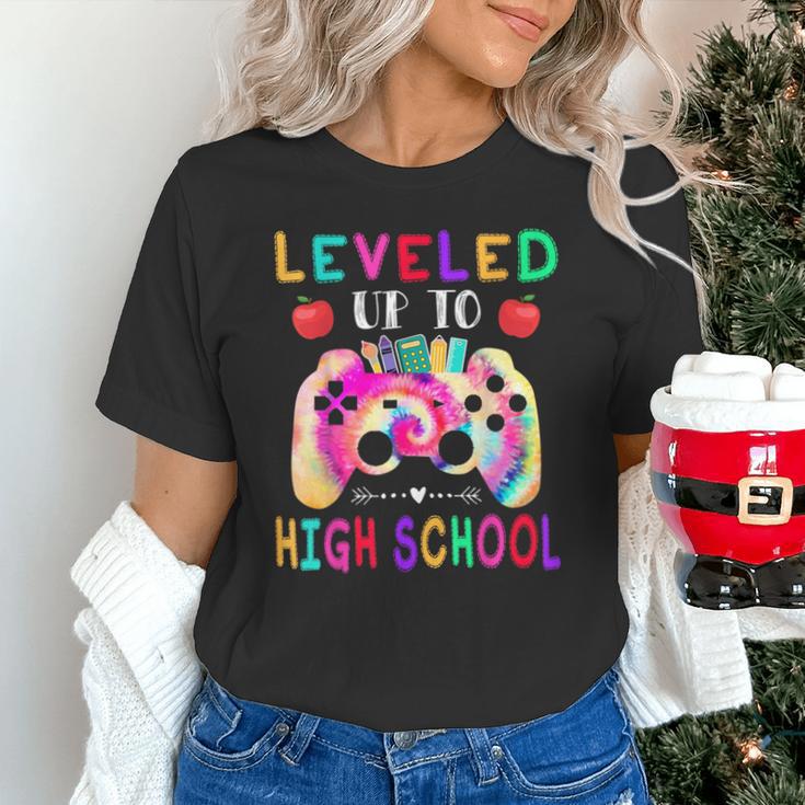 Leveled Up To High School Gaming Fun Back To School Tie Dye Unisex T-Shirt