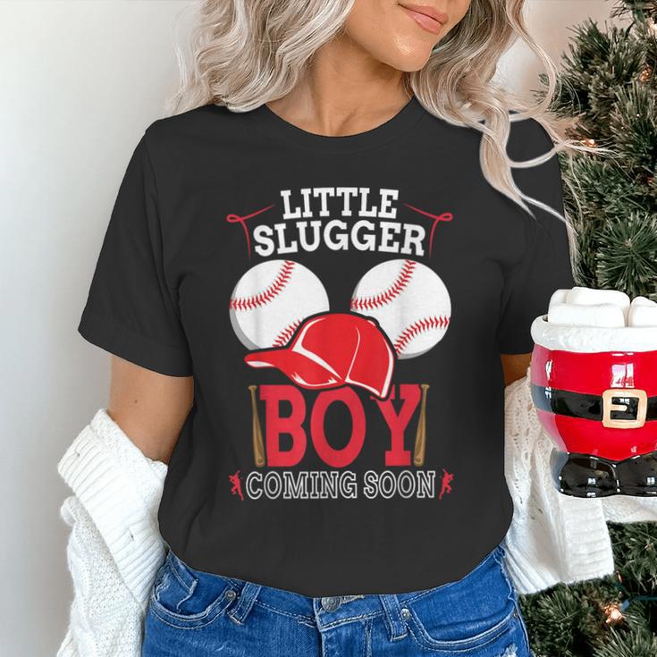 Little Slugger Boy Coming Soon Baby Announcement Baseball Unisex T-Shirt Little Slugger Boy Coming Soon Baby Announcement Baseball Unisex T-Shirt