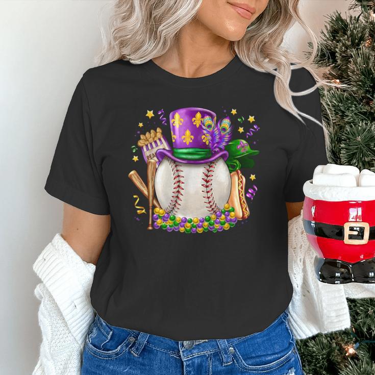 Mardi Gras Baseball Jester Hat Fleur De Lis Boys Girls Kids Unisex T-Shirt