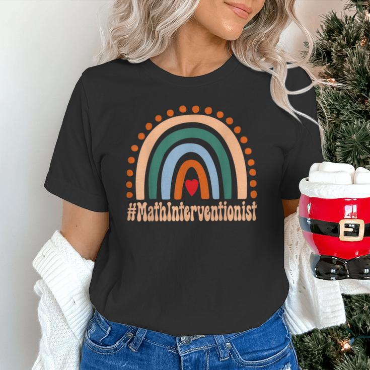 Math Interventionist Rainbow Appreciation Day Back To School Unisex T-Shirt Math Interventionist Rainbow Appreciation Day Back To School Unisex T-Shirt