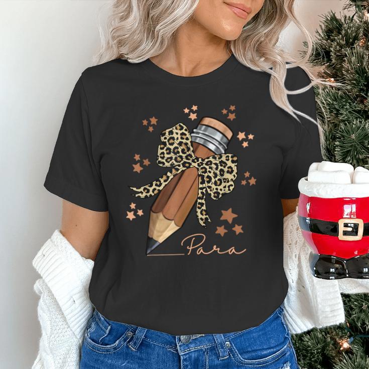Melanin Pencil Leopard Bow Para Back To School Unisex T-Shirt Melanin Pencil Leopard Bow Para Back To School Unisex T-Shirt