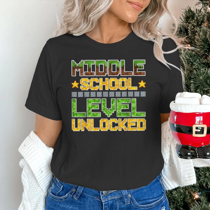 Middle School Level Unlocked Gamer Back To School Unisex T-Shirt Middle School Level Unlocked Gamer Back To School Unisex T-Shirt