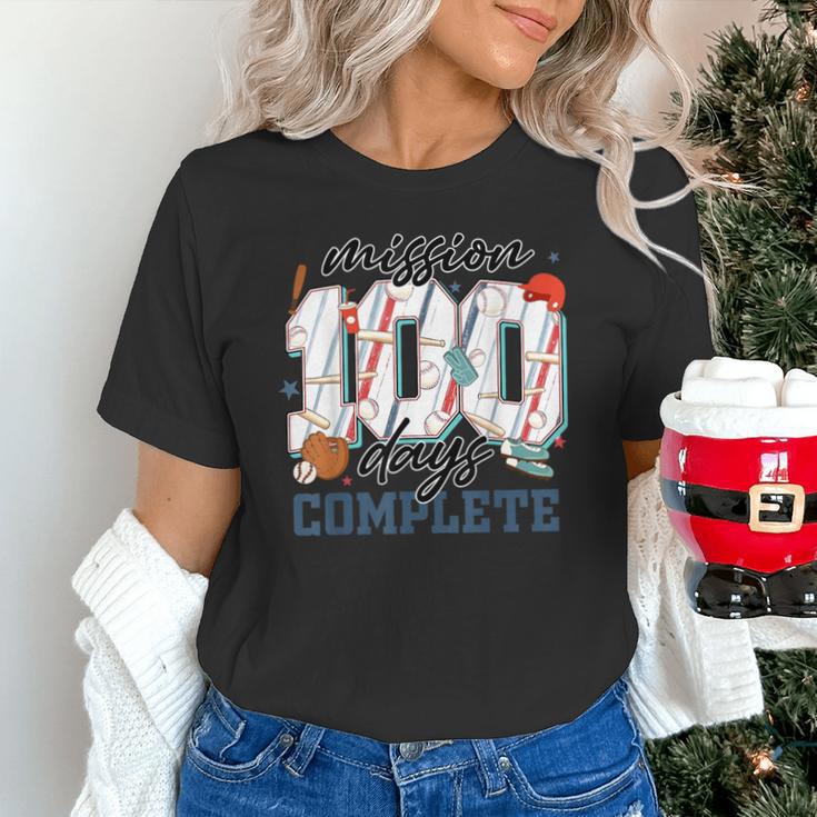 Mission 100 Days Complete Baseball 100th Day Of School Boys Unisex T-Shirt