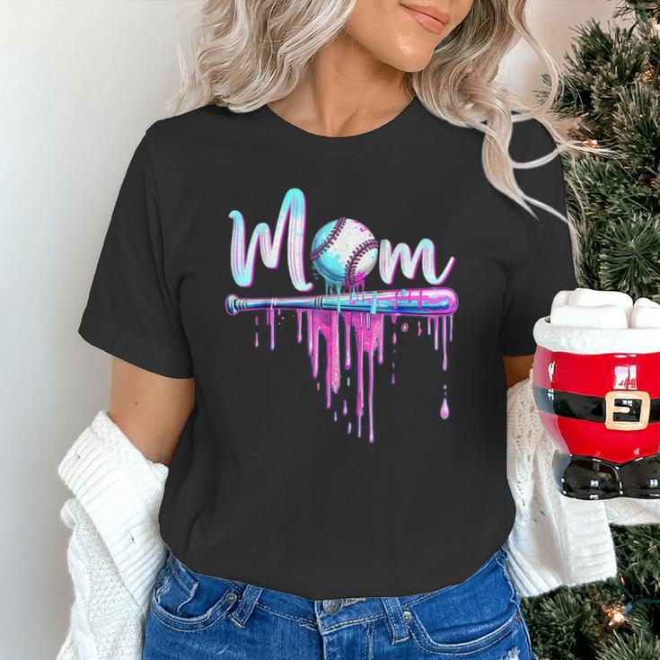 Mom Baseball Ice Cream Drip Birthday Boy Family Unisex T-Shirt Mom Baseball Ice Cream Drip Birthday Boy Family Unisex T-Shirt