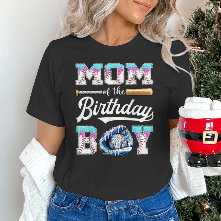 Mom Of The Birthday Boy Baseball Ice Cream Drip Matching Unisex T-Shirt Mom Of The Birthday Boy Baseball Ice Cream Drip Matching Unisex T-Shirt