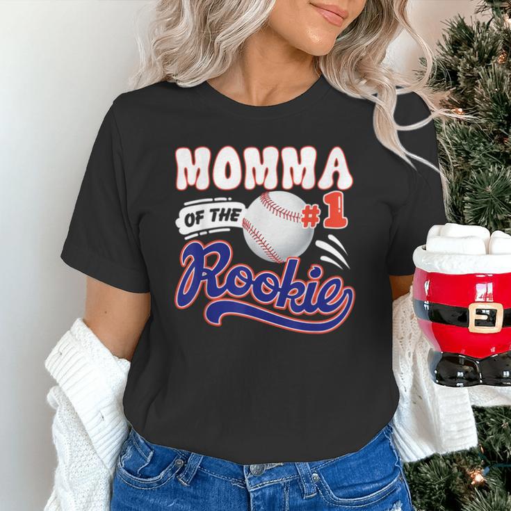 Momma Rookie Of Year 1st Birthday Baseball Theme Matching Unisex T-Shirt Momma Rookie Of Year 1st Birthday Baseball Theme Matching Unisex T-Shirt