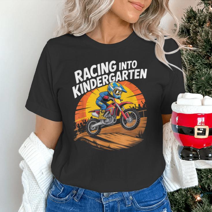 Motocross Back To School Dirt Bike Racing Into Kindergarten Unisex T-Shirt