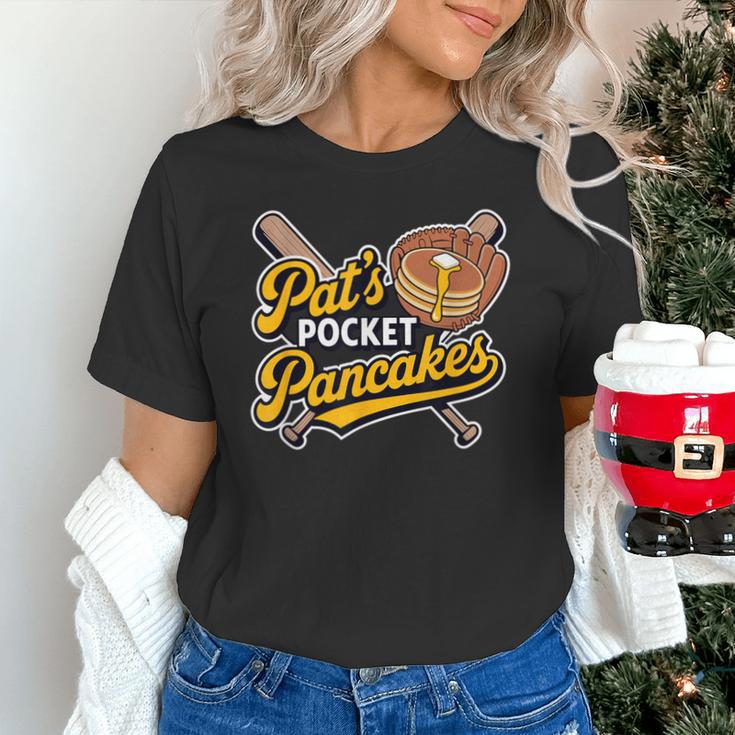 Pat's Pocket Pancakes Baseball Glove Stack Syrup Unisex T-Shirt Pat's Pocket Pancakes Baseball Glove Stack Syrup Unisex T-Shirt