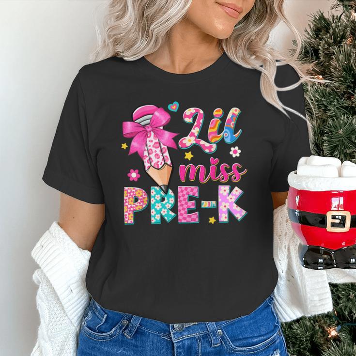 Pencil Bow Lil Miss Pre-K Pre-K Back To School Unisex T-Shirt Pencil Bow Lil Miss Pre-K Pre-K Back To School Unisex T-Shirt
