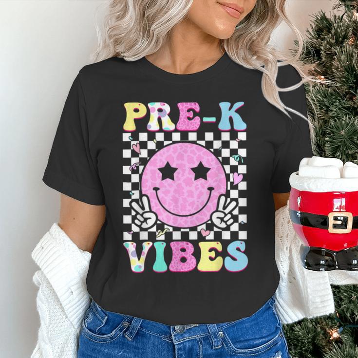 Pre-K Vibes Groovy Back To School PreK Preschool Girls Kids Unisex T-Shirt
