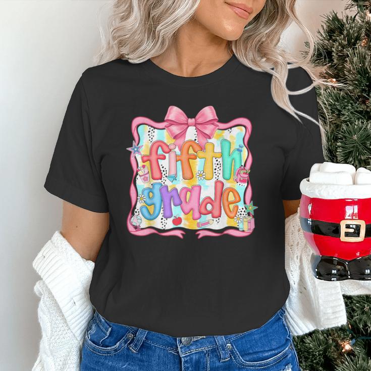 Preppy Back To School Fifth Grade Coquette Bow Women Girl Unisex T-Shirt Preppy Back To School Fifth Grade Coquette Bow Women Girl Unisex T-Shirt