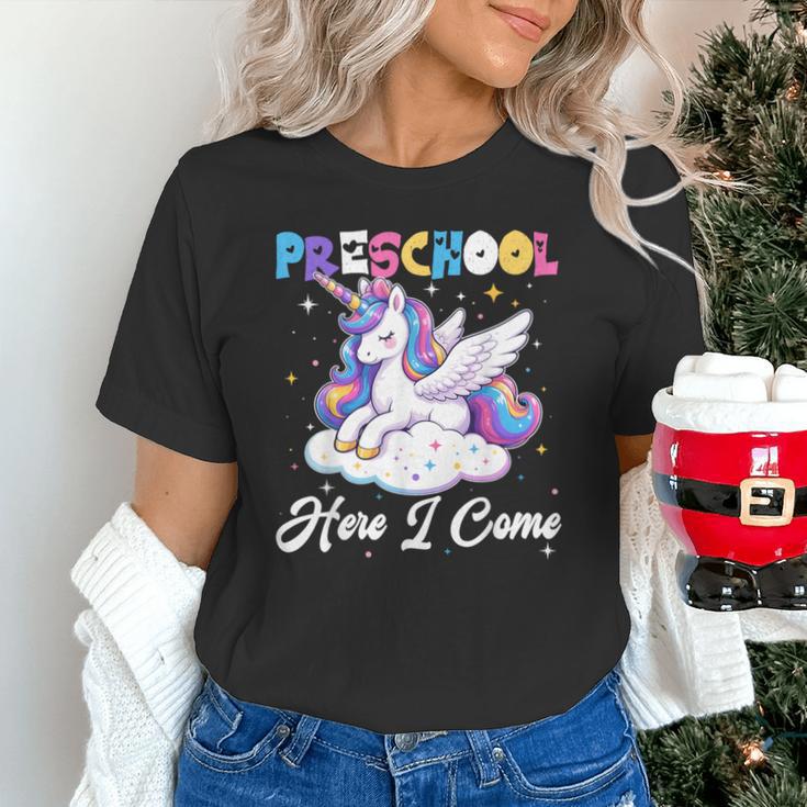 Preschool Here I Come Unicorn Back To School Girl Student Unisex T-Shirt