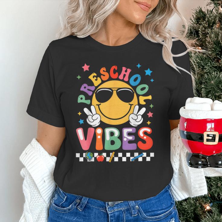 Preschool Vibes Groovy Back To School Girls Kids Unisex T-Shirt Preschool Vibes Groovy Back To School Girls Kids Unisex T-Shirt