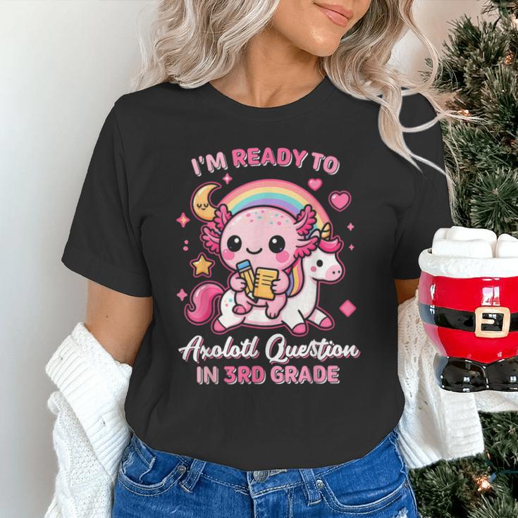 Ready To 3rd Grade Axolotl Questions Back To School Girls Unisex T-Shirt Ready To 3rd Grade Axolotl Questions Back To School Girls Unisex T-Shirt