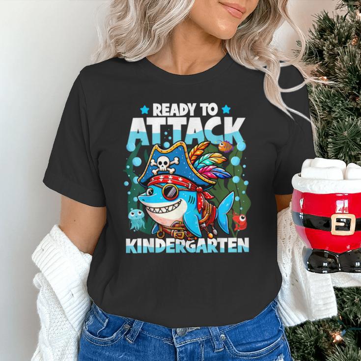 Ready To Attack Kindergarten Pirate Shark Back To School Unisex T-Shirt Ready To Attack Kindergarten Pirate Shark Back To School Unisex T-Shirt