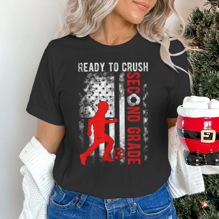 Ready To Crush Second Grade Soccer USA Flag Back To School Unisex T-Shirt Ready To Crush Second Grade Soccer USA Flag Back To School Unisex T-Shirt