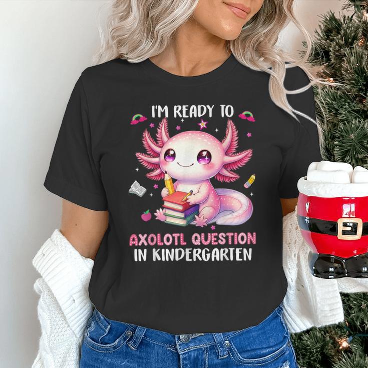 Ready To Kindergarten Axolotl Questions Back To School Girls Unisex T-Shirt Ready To Kindergarten Axolotl Questions Back To School Girls Unisex T-Shirt